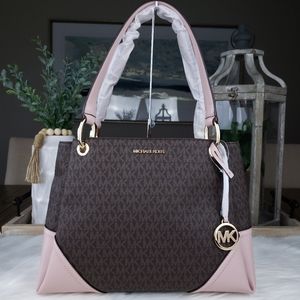 🌺NWOT Michael Kors LG Nicole shoulder Tote brown
